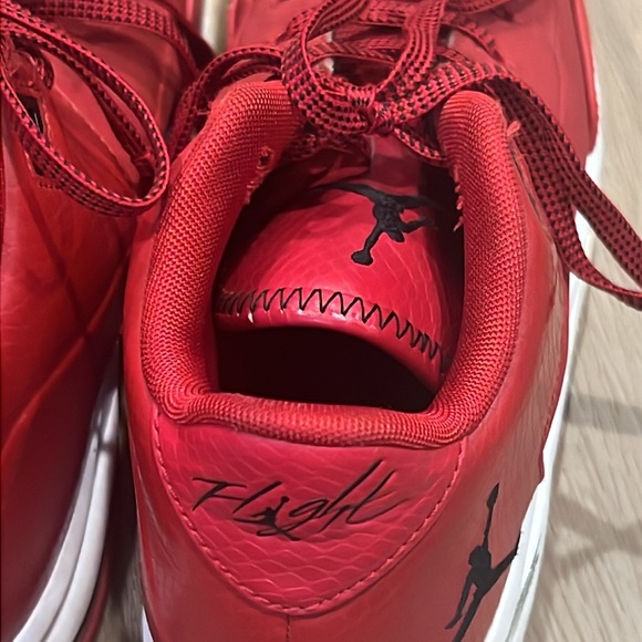 Jordan Flight Youth Sneakers Size 4 Red and Black - Picture 8 of 13